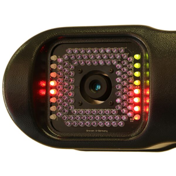 Infrared emitter and camera on the Averna AV89 3D wheel aligner