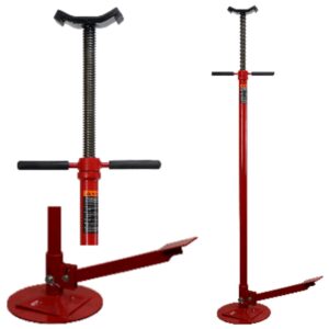 Upright stand with screw up head and foot pedal